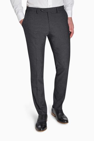 Plain Front Skinny Fit Trousers